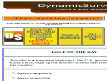 Tablet Screenshot of dynamicsurveys.com